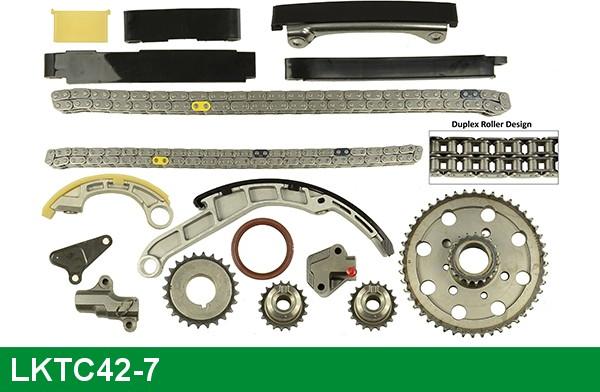 LUCAS LKTC42-7 - Комплект цепи привода распредвала autospares.lv