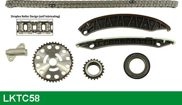 LUCAS LKTC58 - Комплект цепи привода распредвала autospares.lv