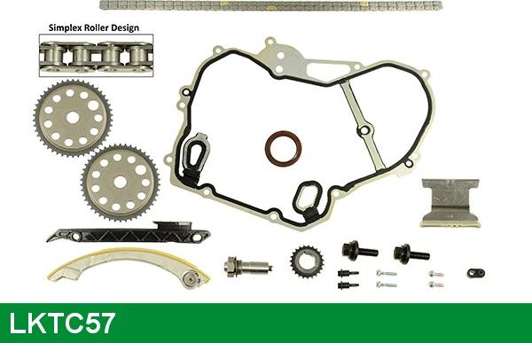 LUCAS LKTC57 - Комплект цепи привода распредвала autospares.lv