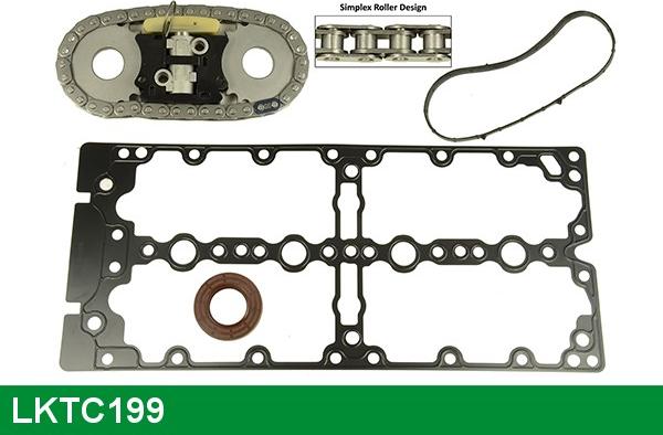 LUCAS LKTC199 - Комплект цепи привода распредвала autospares.lv