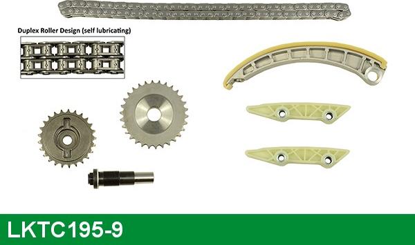 LUCAS LKTC195-9 - Комплект цепи привода распредвала autospares.lv