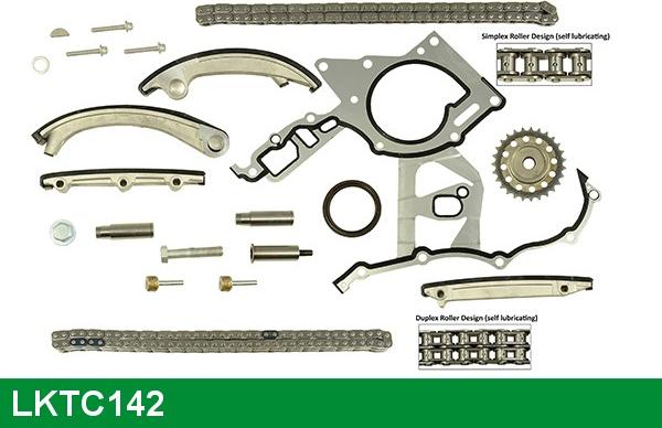 LUCAS LKTC142 - Комплект цепи привода распредвала autospares.lv