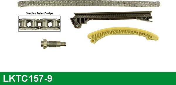 LUCAS LKTC157-9 - Комплект цепи привода распредвала autospares.lv