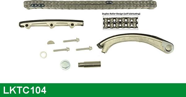 LUCAS LKTC104 - Комплект цепи привода распредвала autospares.lv