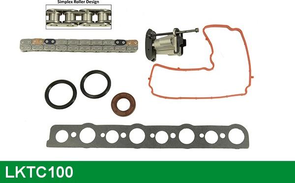 LUCAS LKTC100 - Комплект цепи привода распредвала autospares.lv