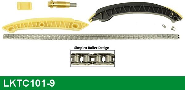 LUCAS LKTC101-9 - Комплект цепи привода распредвала autospares.lv