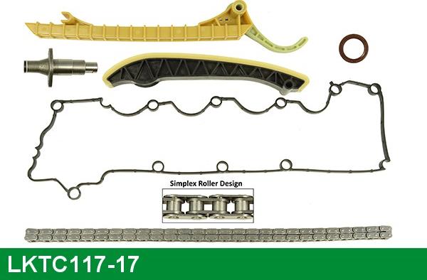 LUCAS LKTC117-17 - Комплект цепи привода распредвала autospares.lv