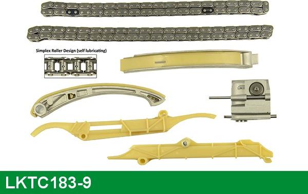 LUCAS LKTC183-9 - Комплект цепи привода распредвала autospares.lv