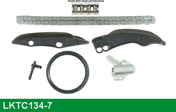 LUCAS LKTC134-7 - Комплект цепи привода распредвала autospares.lv