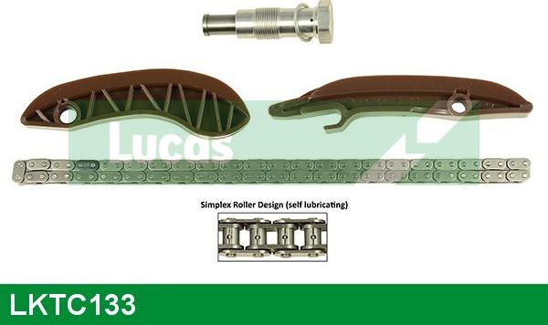 LUCAS LKTC133 - Комплект цепи привода распредвала autospares.lv