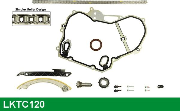 LUCAS LKTC120 - Комплект цепи привода распредвала autospares.lv