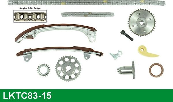 LUCAS LKTC83-15 - Комплект цепи привода распредвала autospares.lv