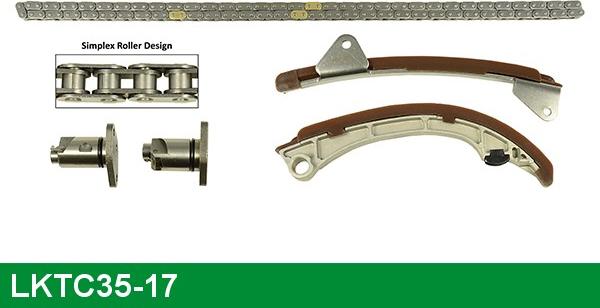 LUCAS LKTC35-17 - Комплект цепи привода распредвала autospares.lv