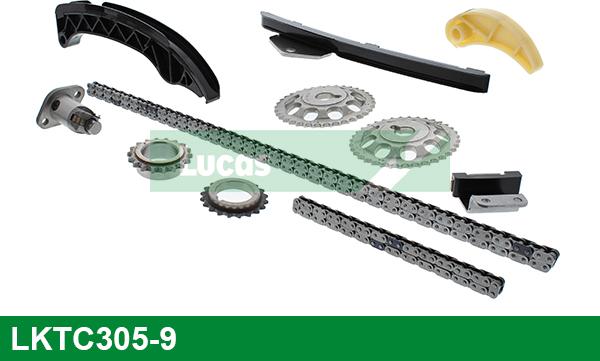 LUCAS LKTC305-9 - Комплект цепи привода распредвала autospares.lv