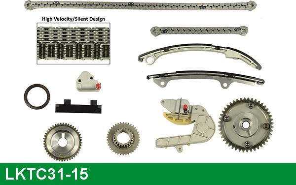 LUCAS LKTC31-15 - Комплект цепи привода распредвала autospares.lv