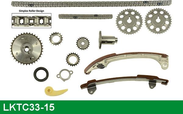 LUCAS LKTC33-15 - Комплект цепи привода распредвала autospares.lv