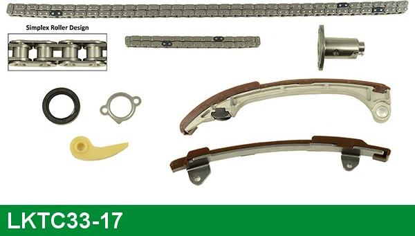 LUCAS LKTC33-17 - Комплект цепи привода распредвала autospares.lv