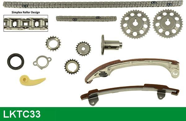 LUCAS LKTC33 - Комплект цепи привода распредвала autospares.lv