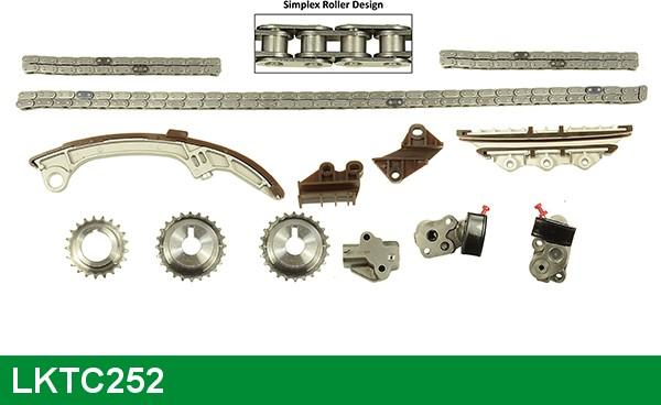 LUCAS LKTC252 - Комплект цепи привода распредвала autospares.lv