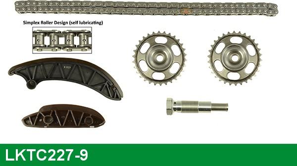 LUCAS LKTC227-9 - Комплект цепи привода распредвала autospares.lv