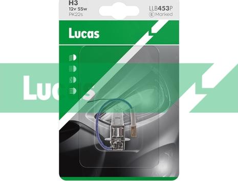 LUCAS LLB453P - Лампа накаливания, фара дальнего света autospares.lv