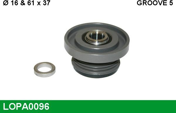 LUCAS LOPA0096 - Шкив генератора, муфта autospares.lv