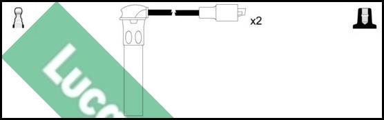 LUCAS LUC4637 - Комплект проводов зажигания autospares.lv