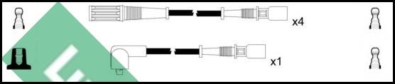 LUCAS LUC4069 - Комплект проводов зажигания autospares.lv