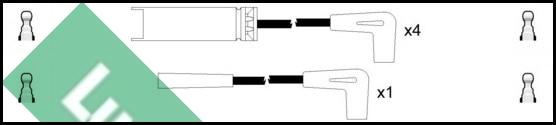 LUCAS LUC4017 - Комплект проводов зажигания autospares.lv