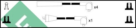 LUCAS LUC4181 - Комплект проводов зажигания autospares.lv