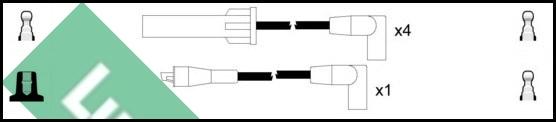 LUCAS LUC4183 - Комплект проводов зажигания autospares.lv