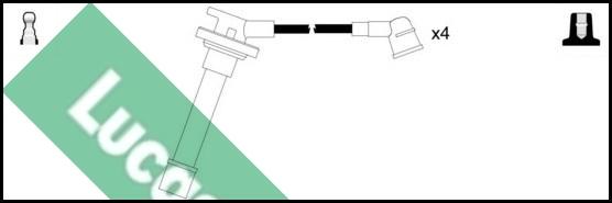 LUCAS LUC4307 - Комплект проводов зажигания autospares.lv