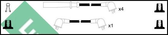 LUCAS LUC7077 - Комплект проводов зажигания autospares.lv