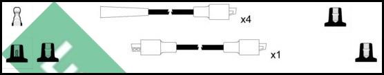 LUCAS LUC7144 - Комплект проводов зажигания autospares.lv
