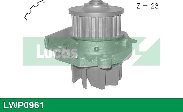 LUCAS LWP0961 - Водяной насос autospares.lv