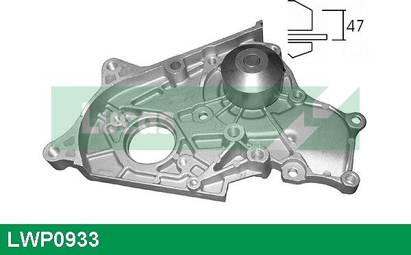 LUCAS LWP0933 - Водяной насос autospares.lv