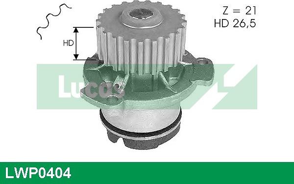 LUCAS LWP0404 - Водяной насос autospares.lv