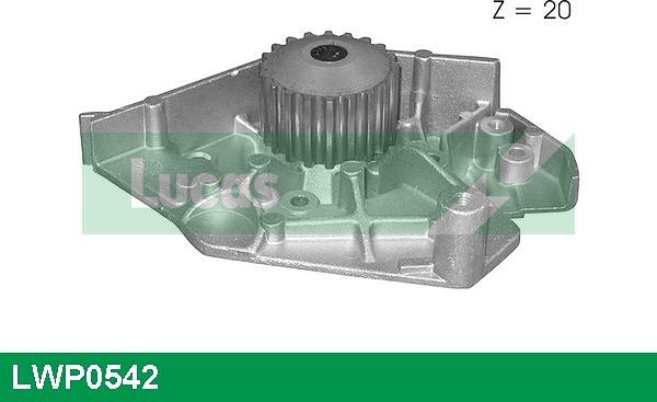 LUCAS LWP0542 - Водяной насос autospares.lv