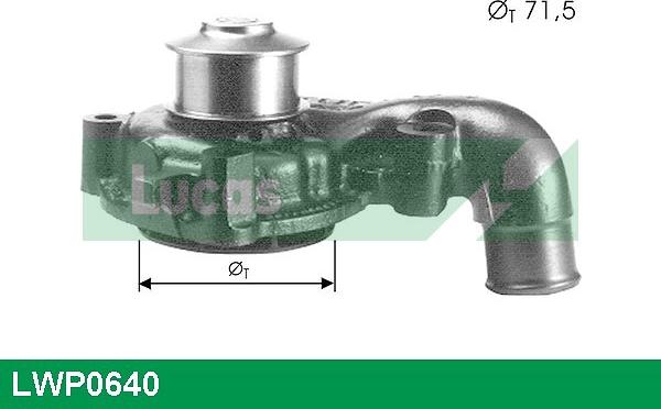 LUCAS LWP0640 - Водяной насос autospares.lv