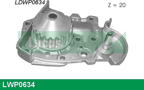 LUCAS LWP0634 - Водяной насос autospares.lv