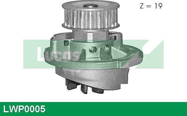 LUCAS LWP0005 - Водяной насос autospares.lv