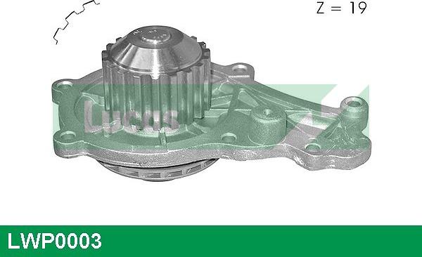 LUCAS LWP0003 - Водяной насос autospares.lv