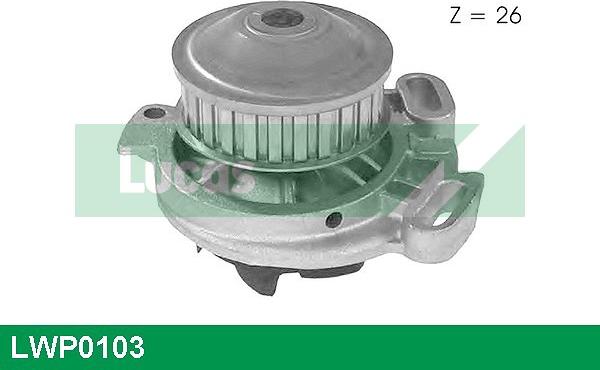 LUCAS LWP0103 - Водяной насос autospares.lv