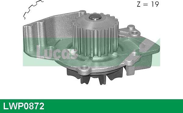 LUCAS LWP0872 - Водяной насос autospares.lv