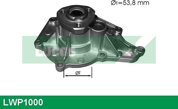 LUCAS LWP1000 - Водяной насос autospares.lv