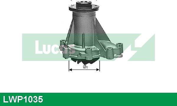 LUCAS LWP1035 - Водяной насос autospares.lv