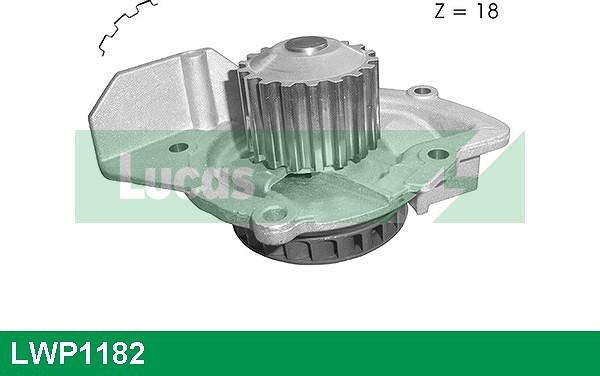 LUCAS LWP1182 - Водяной насос autospares.lv