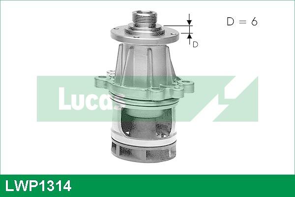 LUCAS LWP1314 - Водяной насос autospares.lv