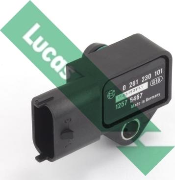 LUCAS SEB1550 - Датчик, давление во впускной трубе autospares.lv