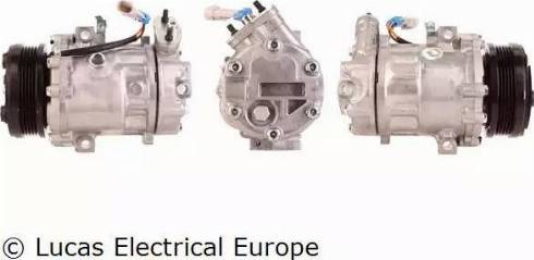 Lucas Electrical ACP165 - Компрессор кондиционера autospares.lv